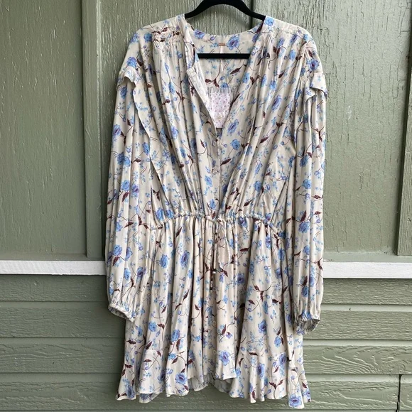 free people flower fields mini dress Free People Flower Fields mini dress in cream mutli